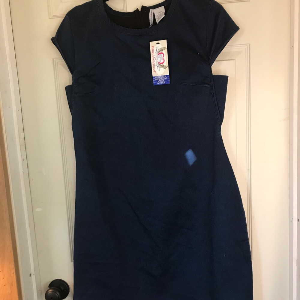 BRAND NEW maternity knee length jean dress